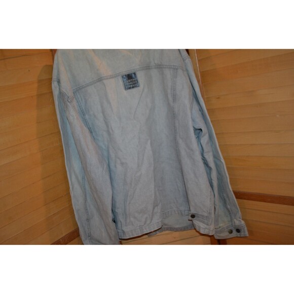 Vintage Denim Coat Marithe Francois Girbaud Gray Smoke Trucker Streetwear - Picture 3 of 8